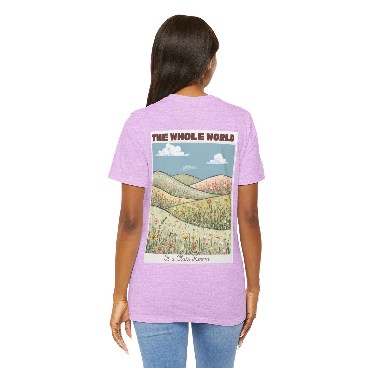 The Whole World Tee — Vintage Meadow Graphic T-Shirt