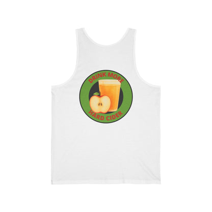 Hard Cider Tank Top — "Drink More Hard Cider" Apple Juice Design