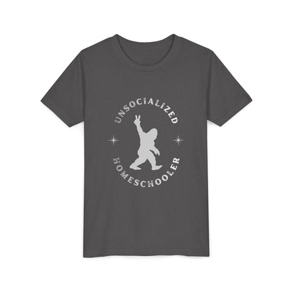 Youth Tee — "Unsocialized Homeschooler" Graphic Shirt (Kids Homeschool Apparel)