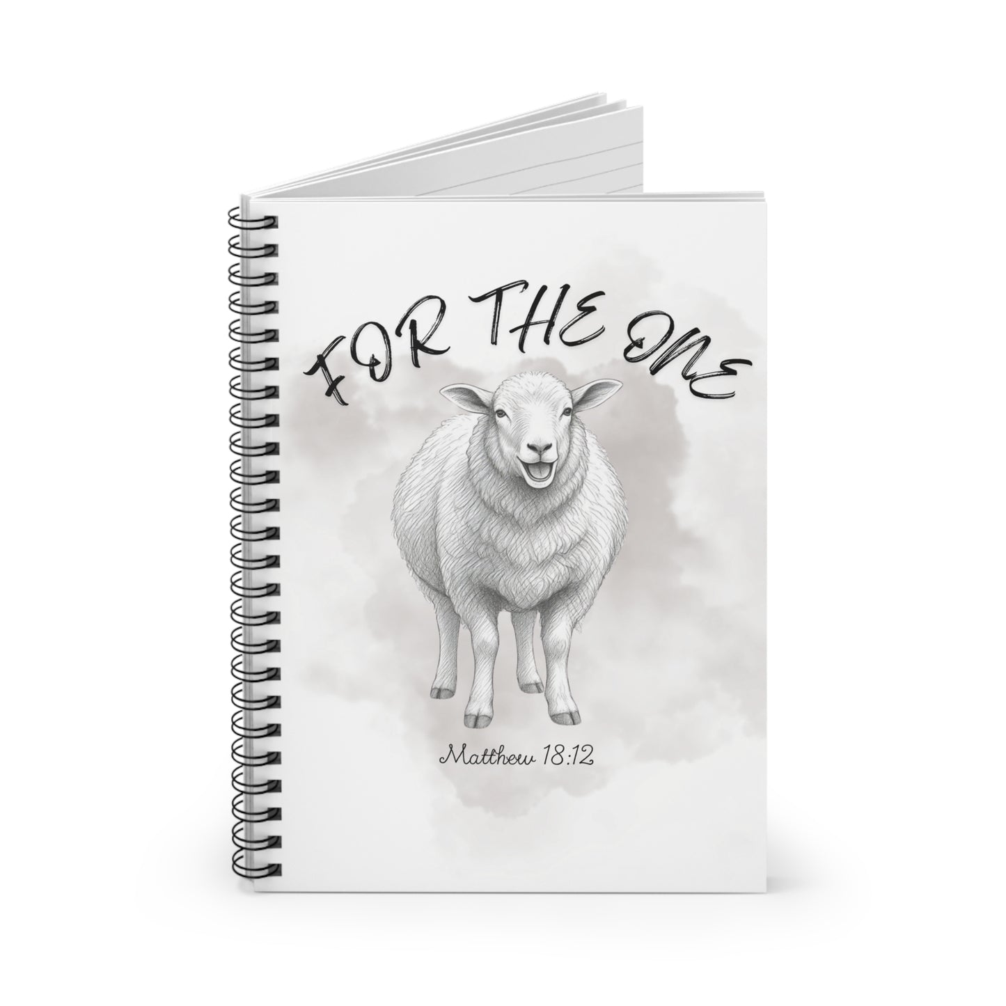 For The One Sheep Spiral Notebook — Matthew 18:12 Journal