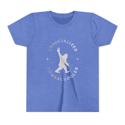 Youth Tee — "Unsocialized Homeschooler" Graphic Shirt (Kids Homeschool Apparel)