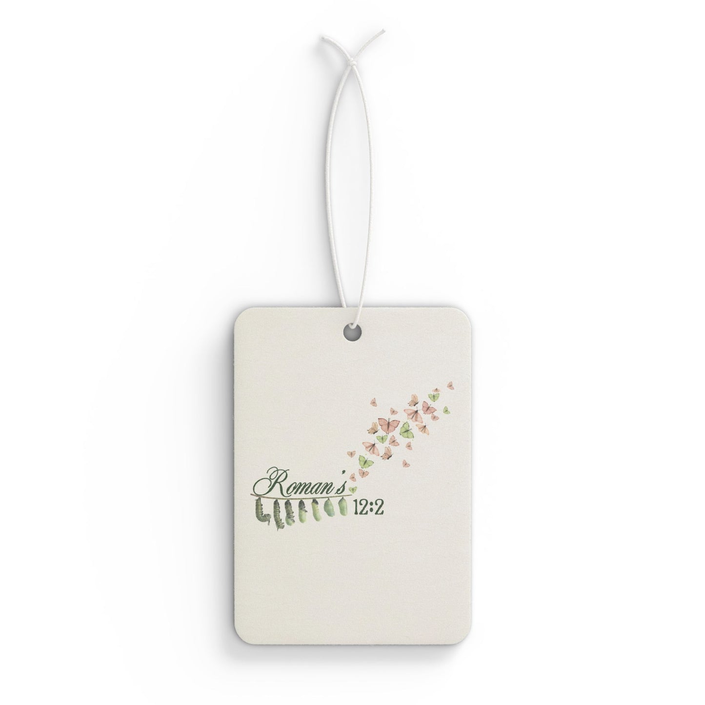 Car Air Freshener - "Remain Cuffed" Floral Scented Air Freshener (Bible Verse 12:2)