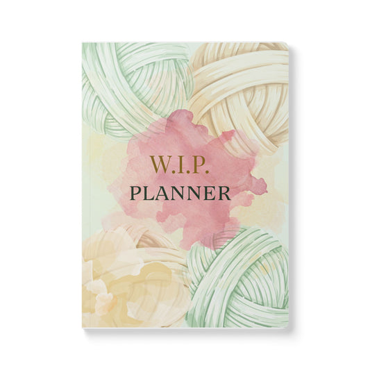 W.I.P. Planner Softcover Journal – Knitting Work-in-Progress Project Notebook