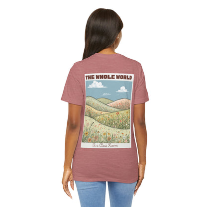 The Whole World Tee — Vintage Meadow Graphic T-Shirt