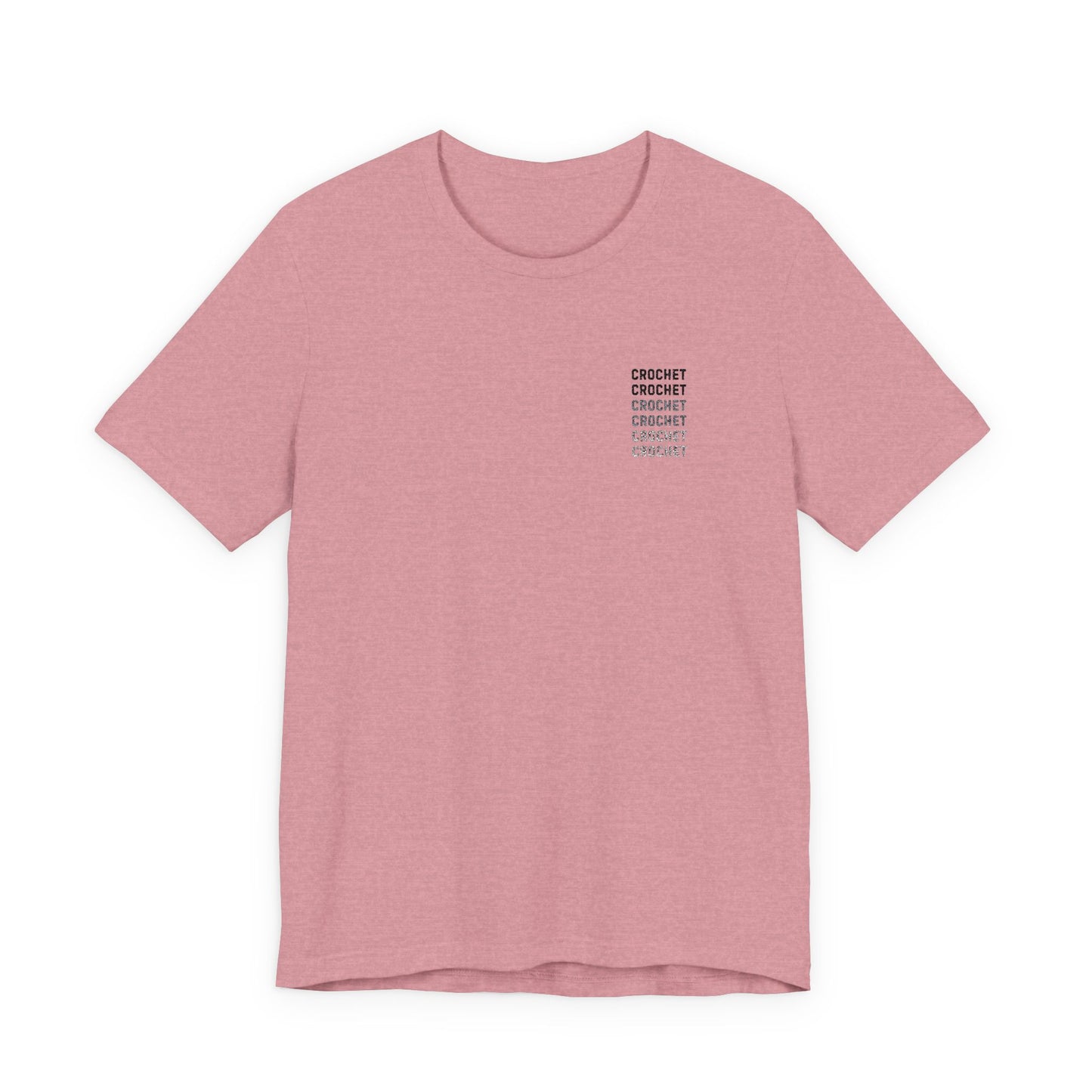 Orange Small-Logo Tee — 'Crochet' Graphic Pocket T-Shirt
