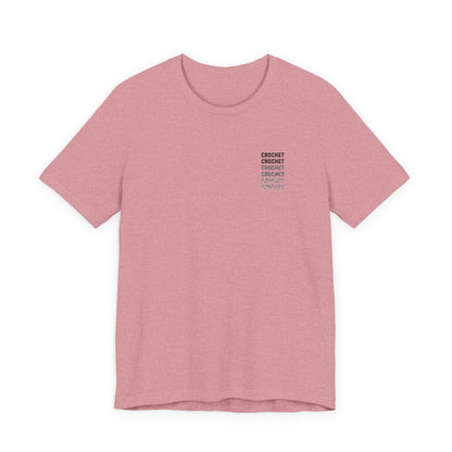 Orange Small-Logo Tee — 'Crochet' Graphic Pocket T-Shirt
