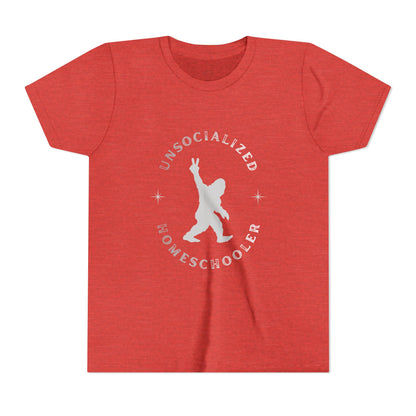 Youth Tee — "Unsocialized Homeschooler" Graphic Shirt (Kids Homeschool Apparel)