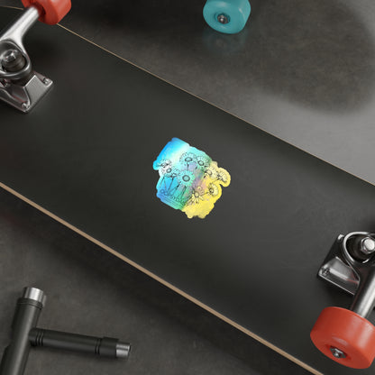 Holographic Daisy Die-Cut Sticker — Oopsydaisy Floral Rainbow Sticker