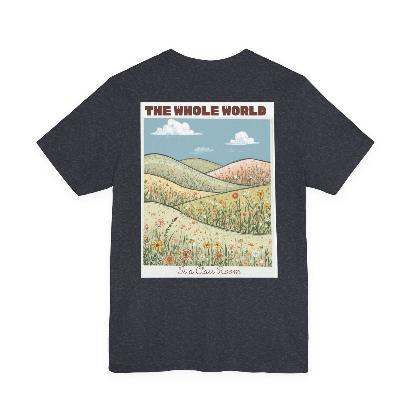 The Whole World Tee — Vintage Meadow Graphic T-Shirt