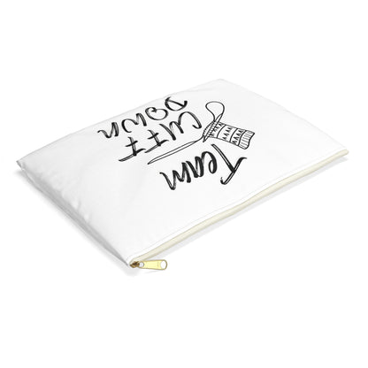 Accessory Pouch — "Team Cuff Down" Winter Print Zipper Pouch