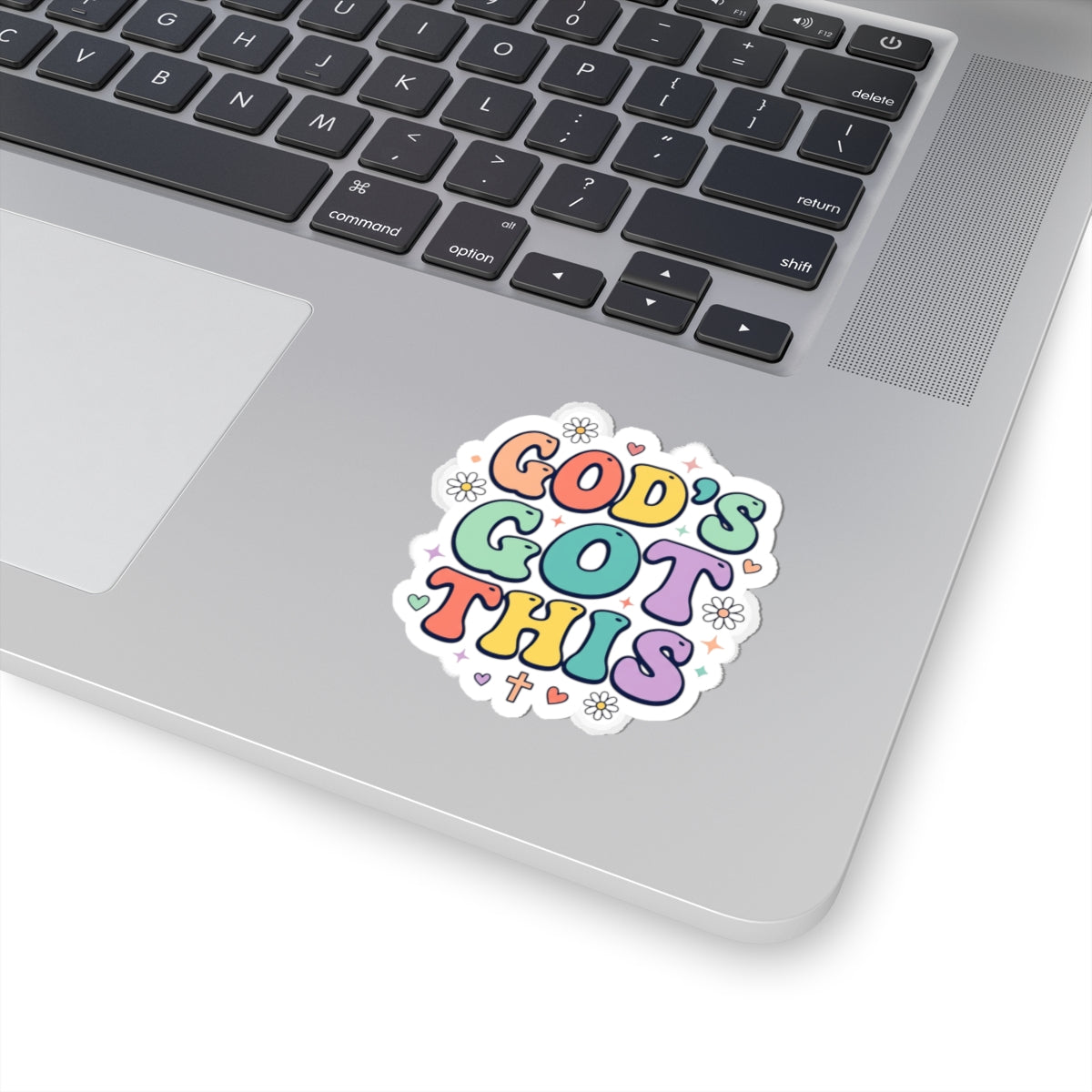 God's Got This Sticker | Colorful Christian Encouragement, Pastel Retro Groovy