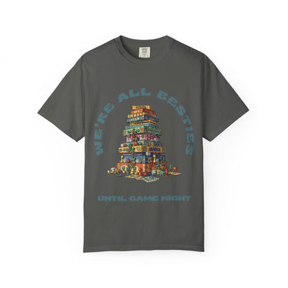 Game Night Besties T-Shirt — "We're All Besties Until Game Night" Graphic Tee