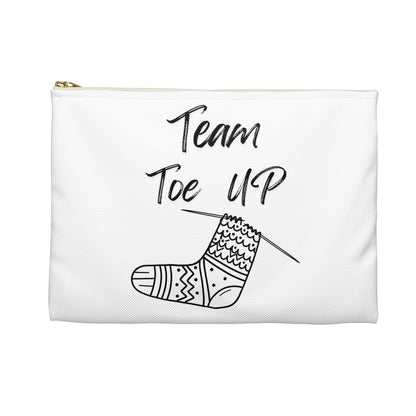 Accessory Pouch — "Team Cuff Down" Winter Print Zipper Pouch