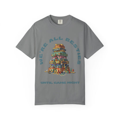 Game Night Besties T-Shirt — "We're All Besties Until Game Night" Graphic Tee