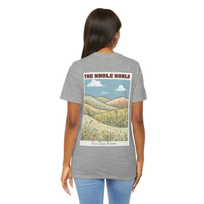 The Whole World Tee — Vintage Meadow Graphic T-Shirt