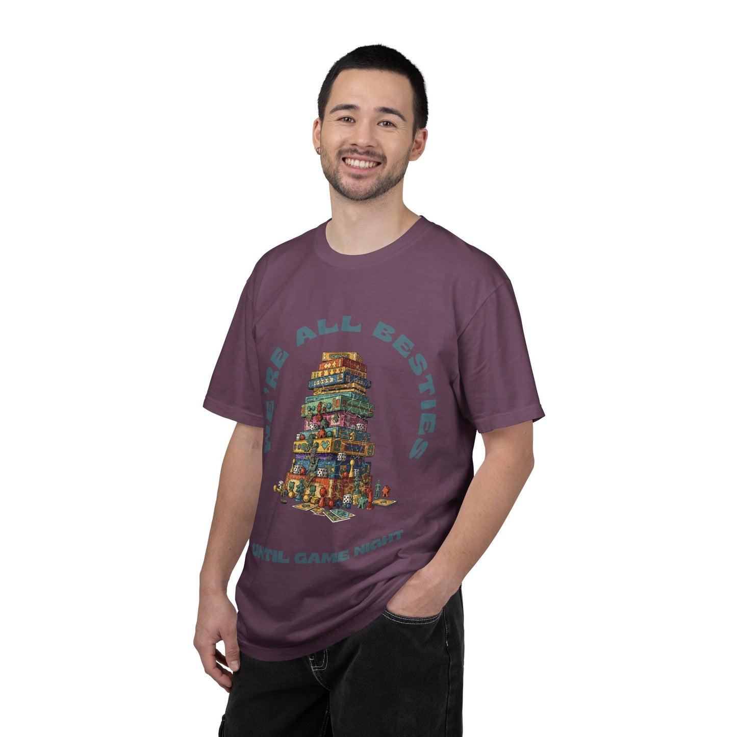 Game Night Besties T-Shirt — "We're All Besties Until Game Night" Graphic Tee