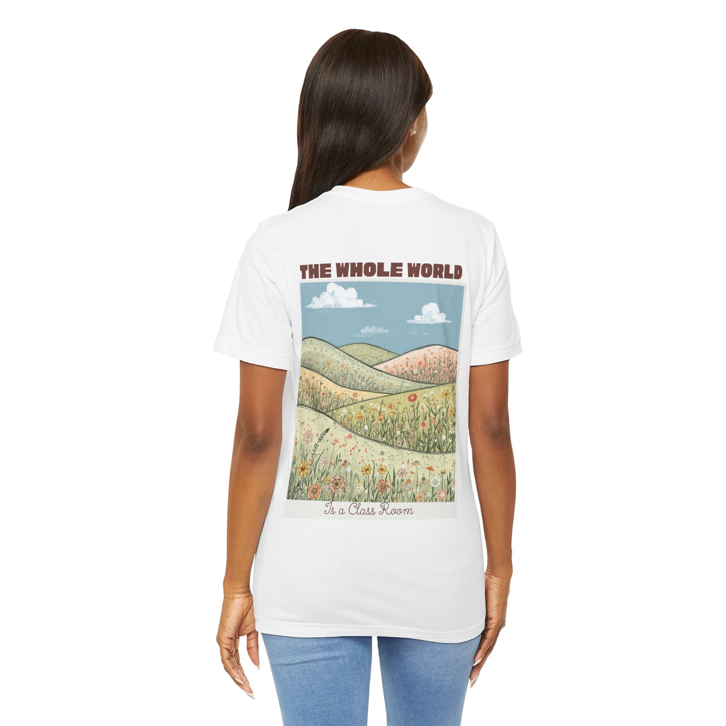 The Whole World Tee — Vintage Meadow Graphic T-Shirt