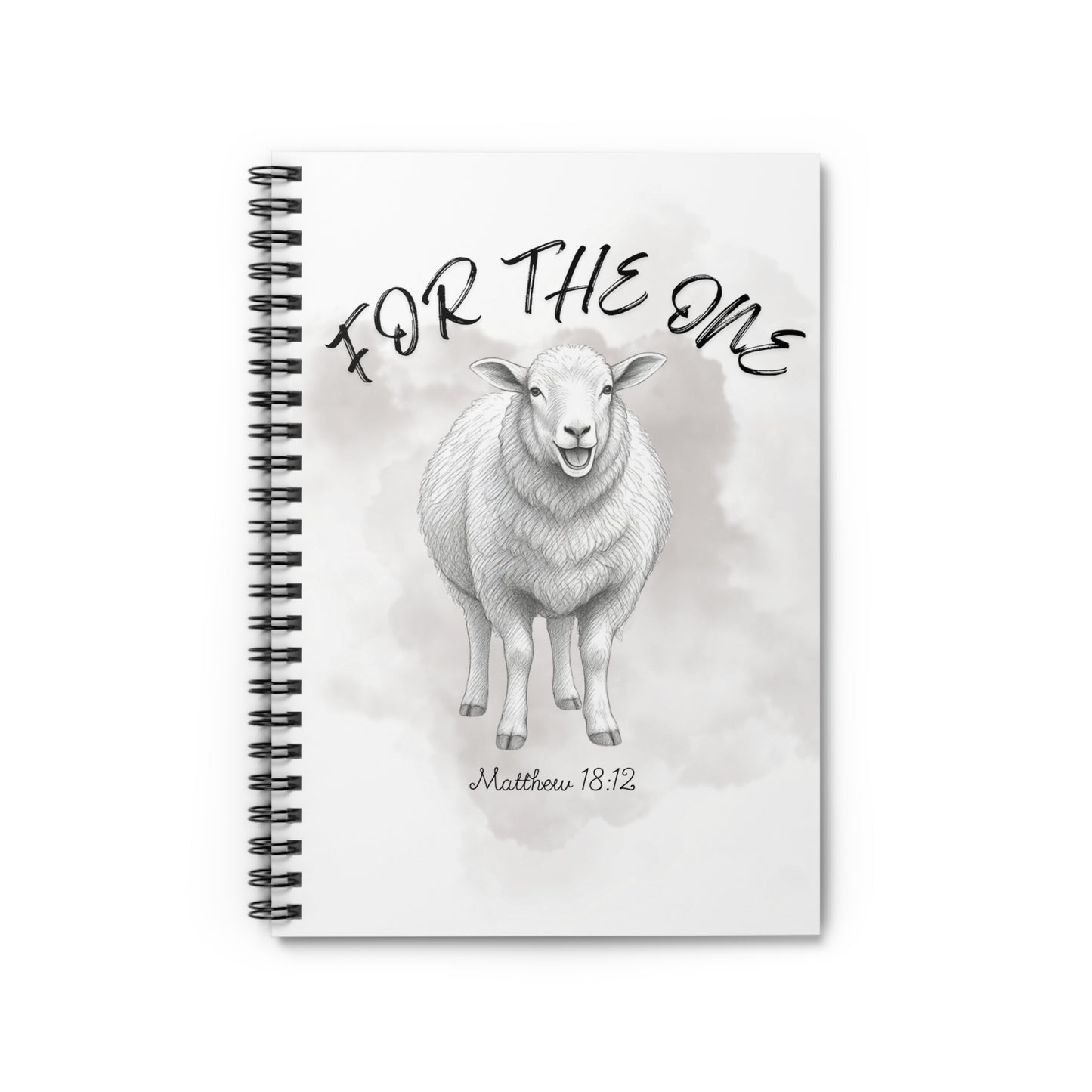 For The One Sheep Spiral Notebook — Matthew 18:12 Journal