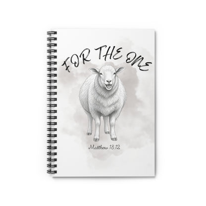 For The One Sheep Spiral Notebook — Matthew 18:12 Journal
