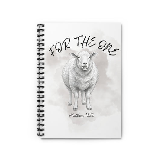 For The One Sheep Spiral Notebook — Matthew 18:12 Journal