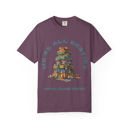Game Night Besties T-Shirt — "We're All Besties Until Game Night" Graphic Tee