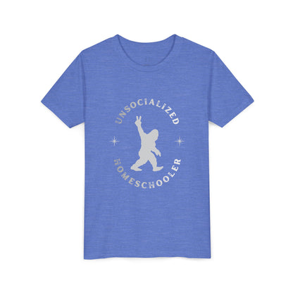 Youth Tee — "Unsocialized Homeschooler" Graphic Shirt (Kids Homeschool Apparel)