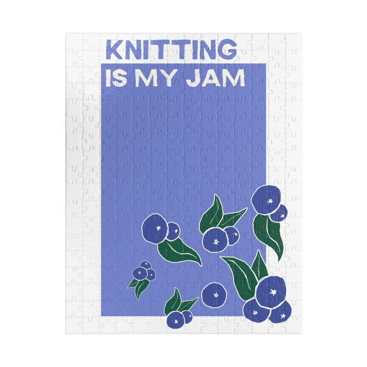 Knitting Is My Jam huckleberry Puzzle