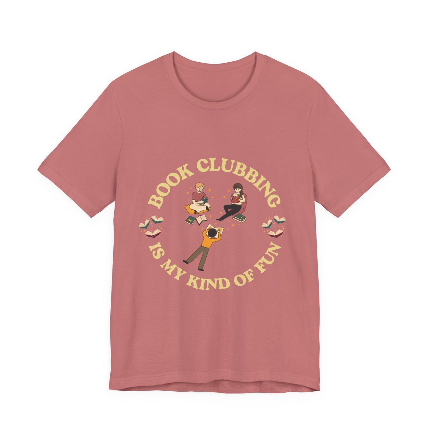 Book Club Tee Book Clubbing Is My Kind Of Fun Graphic Shirt