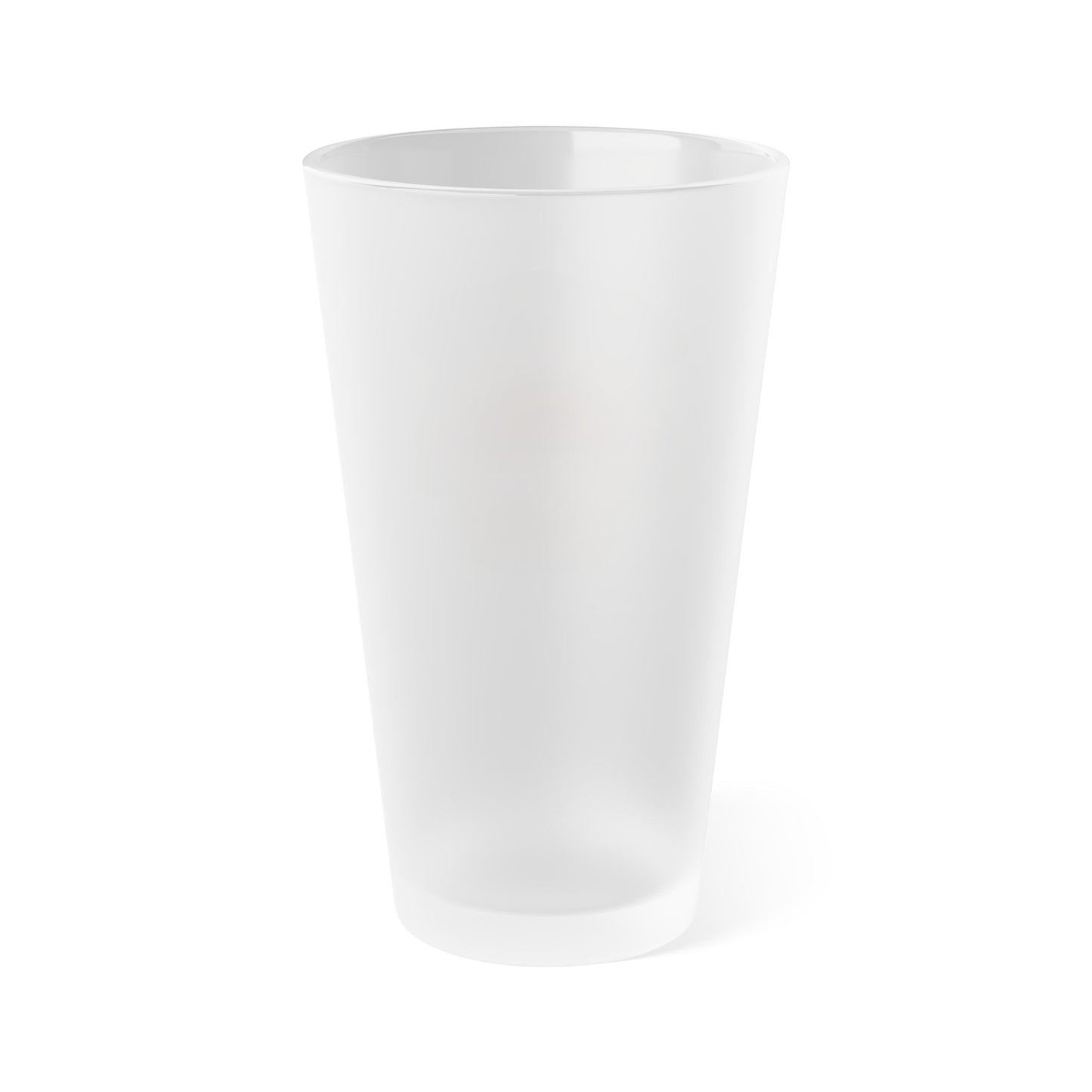 Frosted Pint Glass – 16oz Knitting & Yarn Lover Beer Glass