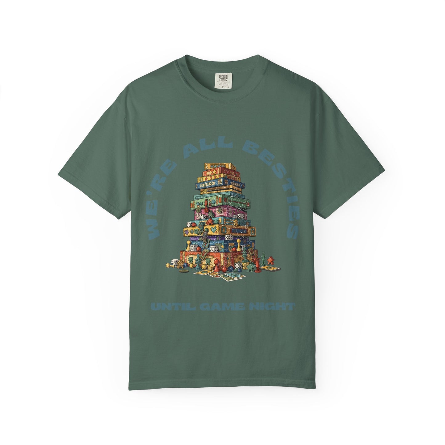 Game Night Besties T-Shirt — "We're All Besties Until Game Night" Graphic Tee