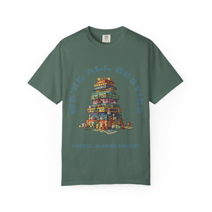 Game Night Besties T-Shirt — "We're All Besties Until Game Night" Graphic Tee