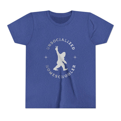 Youth Tee — "Unsocialized Homeschooler" Graphic Shirt (Kids Homeschool Apparel)