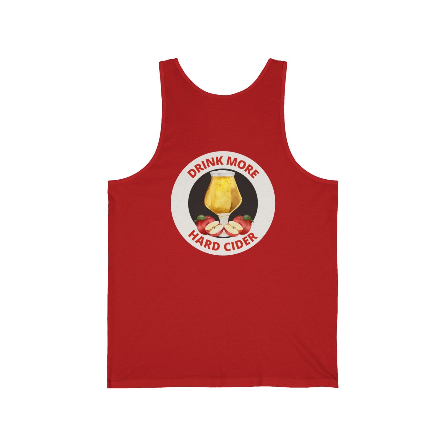 Hard Cider Tank Top — "Drink More Hard Cider" Graphic Beverage Tank