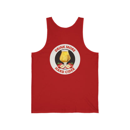 Hard Cider Tank Top — "Drink More Hard Cider" Graphic Beverage Tank