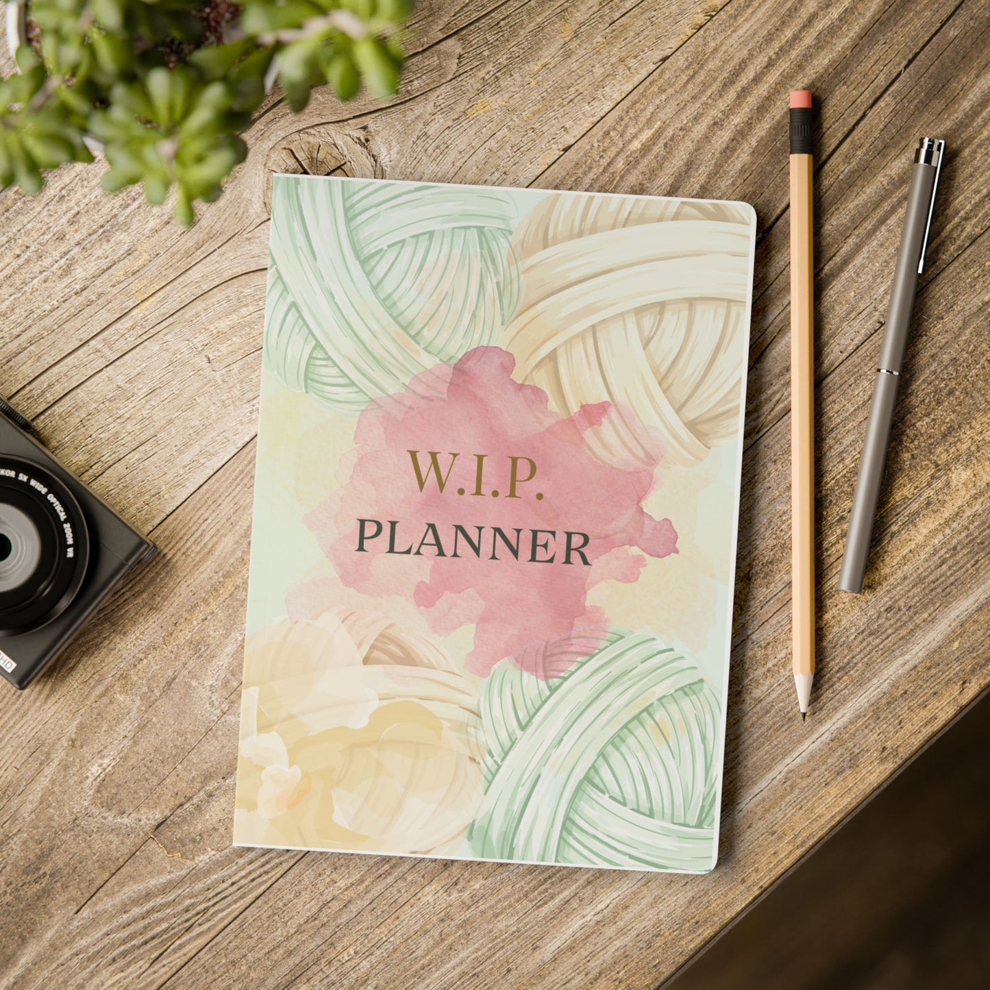 W.I.P. Planner Softcover Journal – Knitting Work-in-Progress Project Notebook