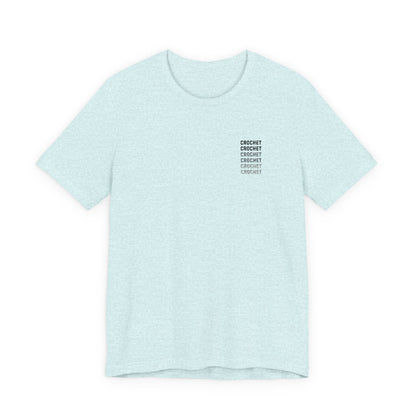 Orange Small-Logo Tee — 'Crochet' Graphic Pocket T-Shirt