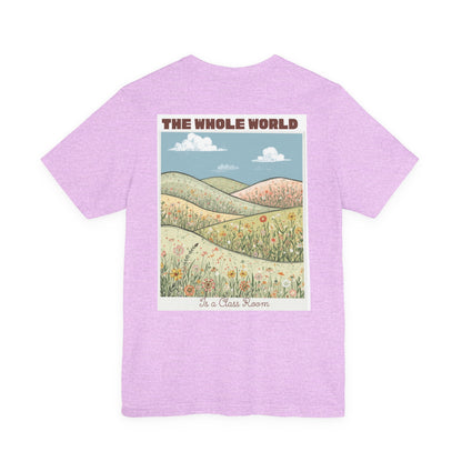 The Whole World Tee — Vintage Meadow Graphic T-Shirt