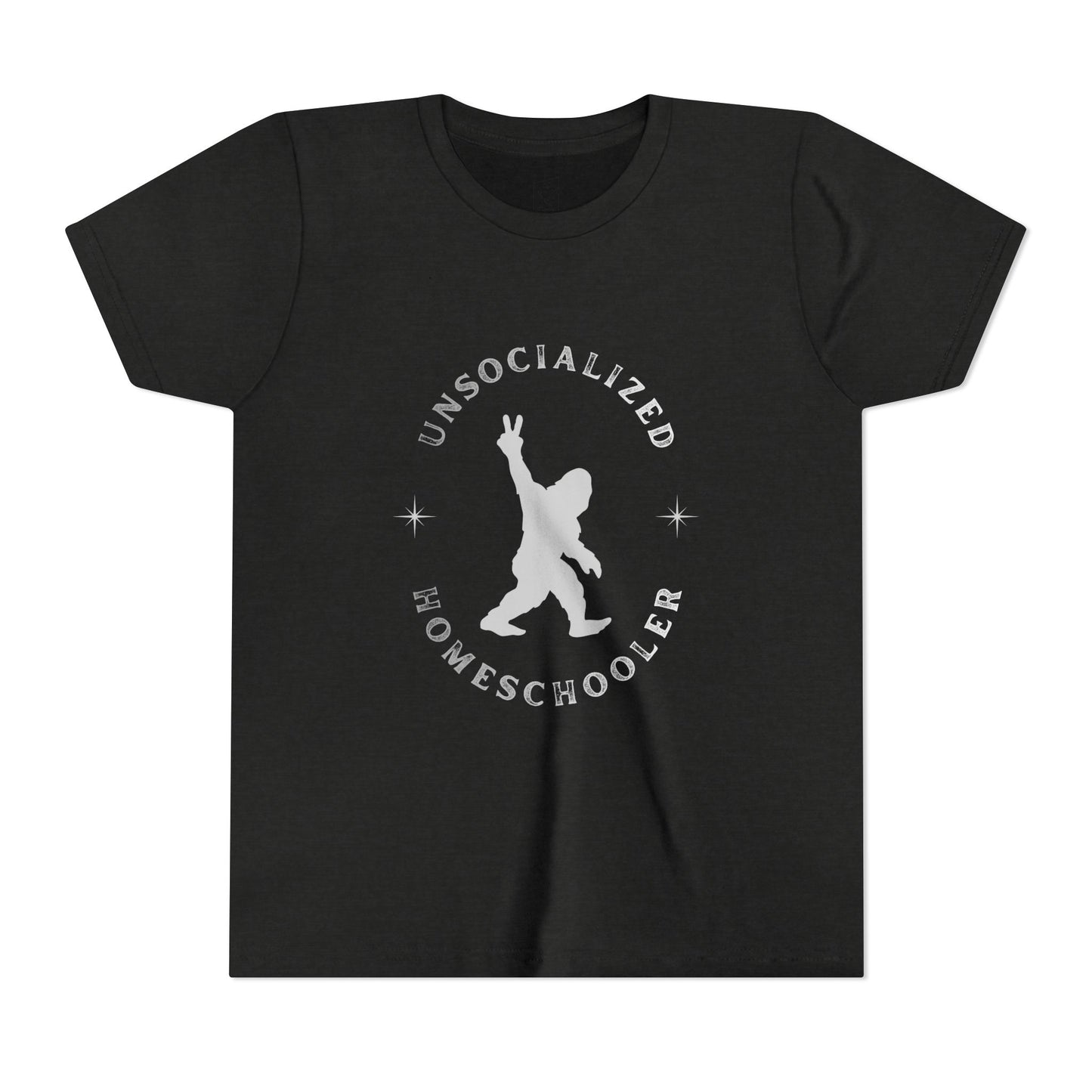 Youth Tee — "Unsocialized Homeschooler" Graphic Shirt (Kids Homeschool Apparel)