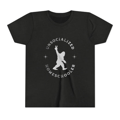 Youth Tee — "Unsocialized Homeschooler" Graphic Shirt (Kids Homeschool Apparel)