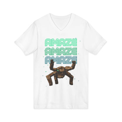 Amaze  VNeck Tee  Retro Graphic Shirt