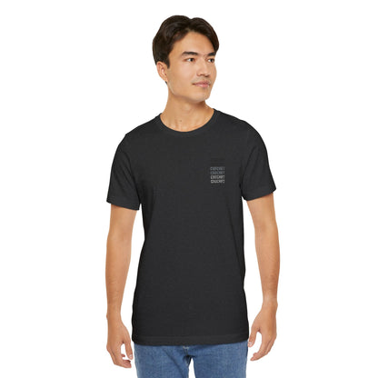 Orange Small-Logo Tee — 'Crochet' Graphic Pocket T-Shirt