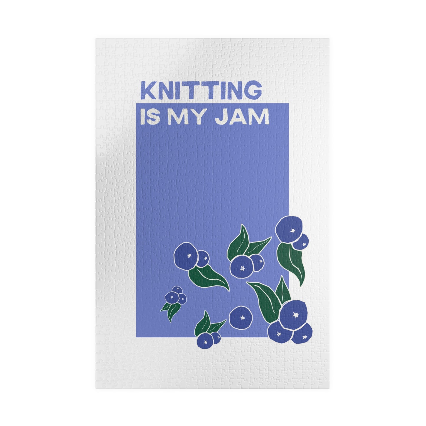 Knitting Is My Jam huckleberry Puzzle