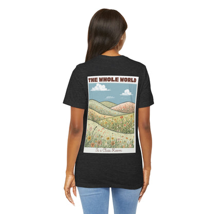 The Whole World Tee — Vintage Meadow Graphic T-Shirt