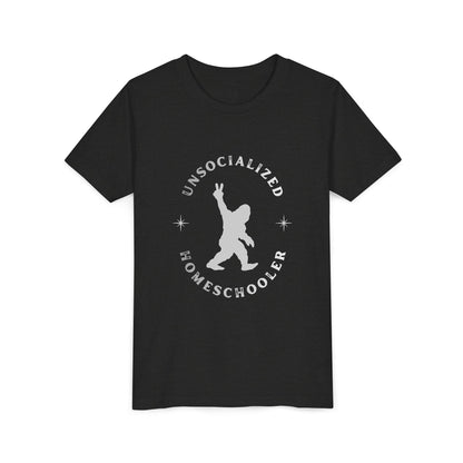 Youth Tee — "Unsocialized Homeschooler" Graphic Shirt (Kids Homeschool Apparel)
