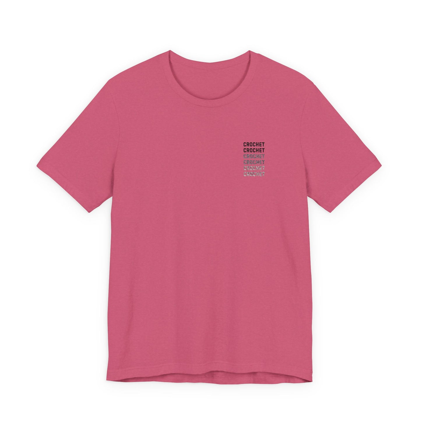 Orange Small-Logo Tee — 'Crochet' Graphic Pocket T-Shirt