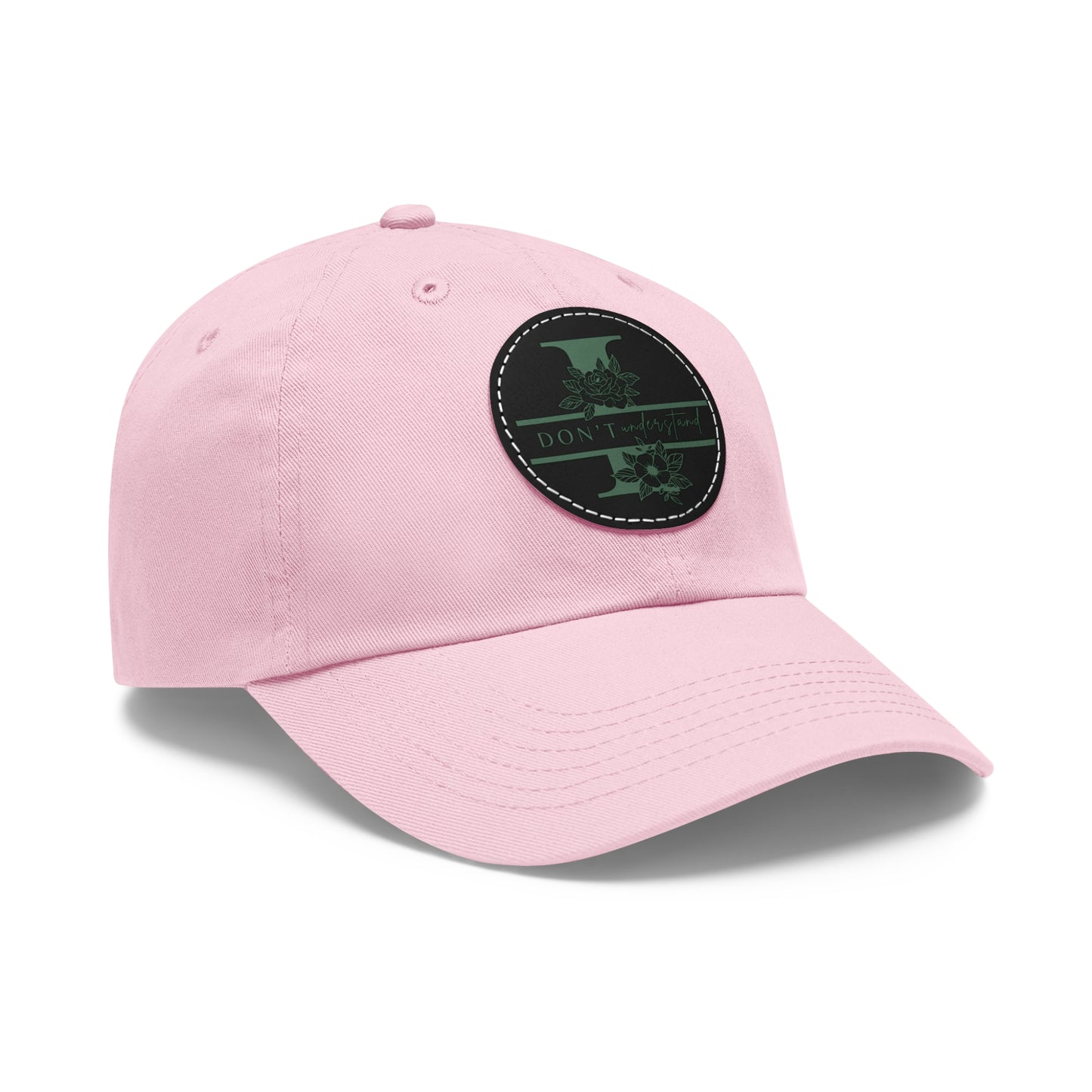 Hat  I dont uinderstand  Leather Patch Baseball Cap