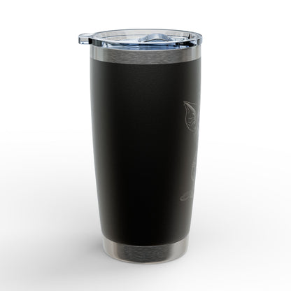 20oz Engraved Tumbler with Whimsical Gremlin Illustration