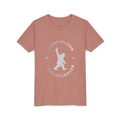 Youth Tee — "Unsocialized Homeschooler" Graphic Shirt (Kids Homeschool Apparel)