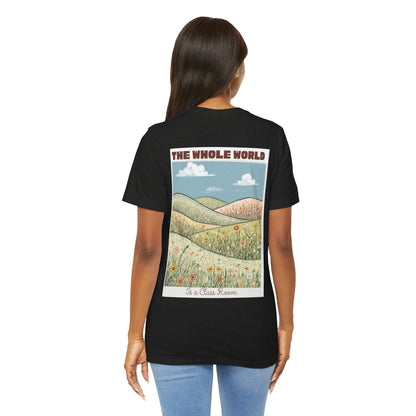 The Whole World Tee — Vintage Meadow Graphic T-Shirt