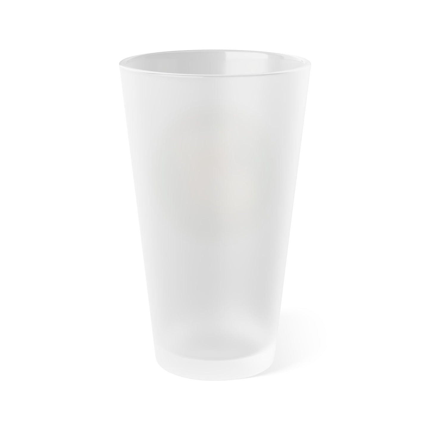 Frosted 16oz Pint Glass – "Drink More Hard Cider" Apple Logo